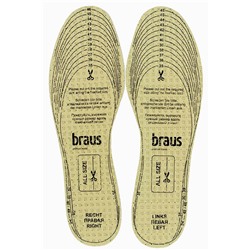 Стельки БЕЗРАЗМЕРНЫЕ Braus 0720