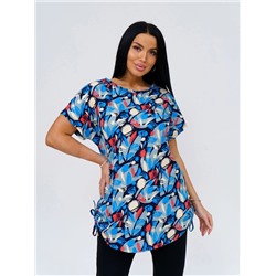 Костюм женский Текс-Плюс, цвет красный синий ментол черный