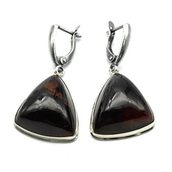 Серьги гранат 20*22мм.