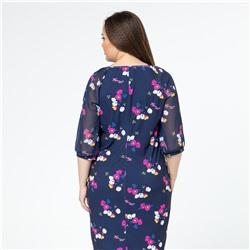 Платье, трикотаж, синий