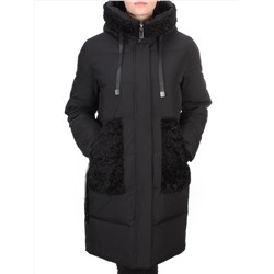 2197-2 BLACK Пальто зимнее женское OLAYEETE (200 гр. холлофайбера) размеры 46-48-50-52-54-56