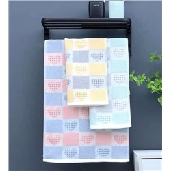 Полотенце кухонное  "Сердца" 35*75 см. хлопок 100%