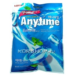 Леденцы Ксилитол Энитайм Блюмарин (Xylitol Anytime), Lotte, 60 г