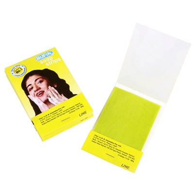 Soap Strips LIME Bufin (Мыло одноразовое, полоски (стрипсы), аромат ЛАЙМА, Бафин), 1 шт.