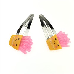Пара заколок клик-клак «Картошечка»