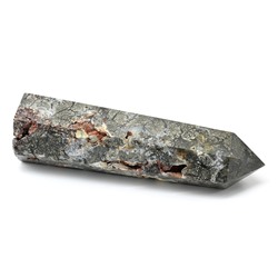 Агат с включениями пирита "Карандаш" 33*31*120мм, 211г