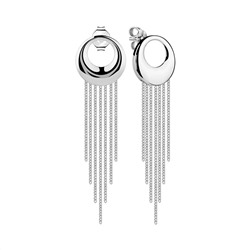 Серьги из серебра без вставки, Л-12186