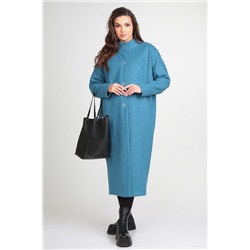 Michel chic 358 бирюзовый, Пальто