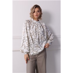 Блузка со сборкой по переду