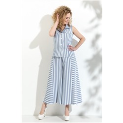 Euromoda 350 серо-голубой, Брюки,  Блуза