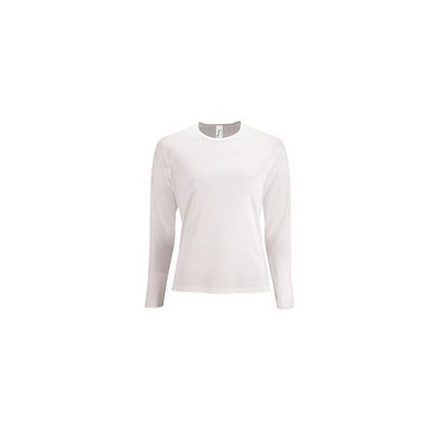 Футболка с длинным рукавом Sporty LSL Women, белая