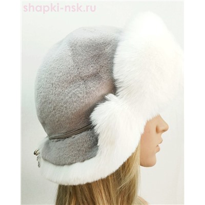 Север искусственный мех Ушанка женская (56-58)