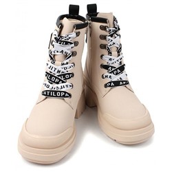 AL7682 беж Ботинки зима для девочек (33-38)/6