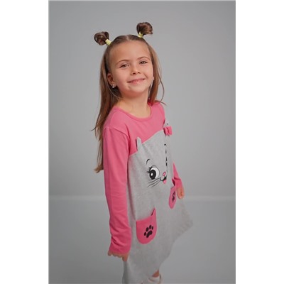 Хлопковое платье для девочки Happyfox