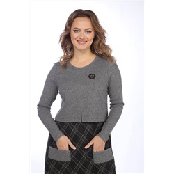 Lady Style Classic 2021/2 черный_с_серым, Платье