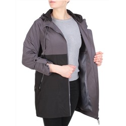 FY-197 GRAY/BLACK Ветровка женская АЛИСА (65% хлопок, 35% полиэстер) размер 52
