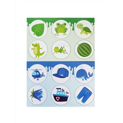 Обучающее лото для детей «Цвета» с пластиковыми фишками