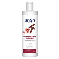 HENNA SHIKAKAI SHAMPOO, Sri Sri Tattva (ШАМПУНЬ С ХНОЙ И ШИКАКАЙ Для жирных и нормальных волос, Шри Шри Таттва), 200 мл.