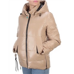 8268 BEIGE Куртка демисезонная женская BAOFANI (100 гр. синтепон) размеры 42-44-46-48-50