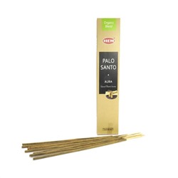 PALO SANTO AURA Natural Masala Incense, Hem (ПАЛО САНТО АУРА натуральные благовония масала, Хем), 15 г.