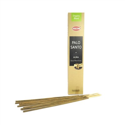 PALO SANTO AURA Natural Masala Incense, Hem (ПАЛО САНТО АУРА натуральные благовония масала, Хем), 15 г.