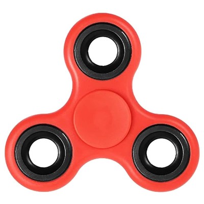 Антистресс Hand Spinner Спиннер 8см красный с черными вставками SH 999389
