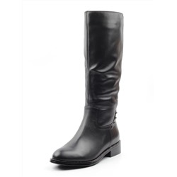 TBM88-1 BLACK Сапоги женские (натуральная кожа, натуральный мех (еврозима)) размер 36