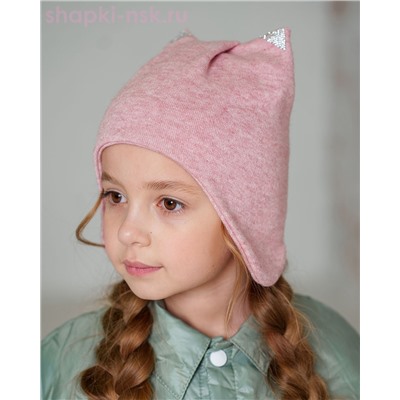 D 5029 Шапка с ушками флис (56-58)
