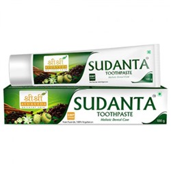 SUDANTA Toothpaste Sri Sri Tattva (СУДАНТА Зубная паста, Шри Шри Аюрведа), 100 г.