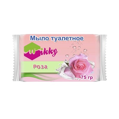 WIKKY Мыло туалетное 75г  Роза
