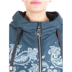 ZW-2312-C AQUAMARINE Куртка демисезонная женская BLACK LEOPARD (100 гр.синтепон) размер 52