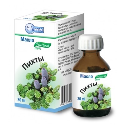 ПИХТЫ косметическое масло, Эльфарма, 30 мл.