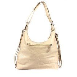 Сумка женская искусственная кожа Guecca-1678,   (рюкзак-change)  2отд,  бежевый 254710