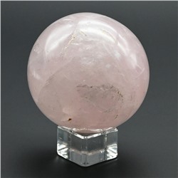 Шар из розового кварца, диаметр 63мм