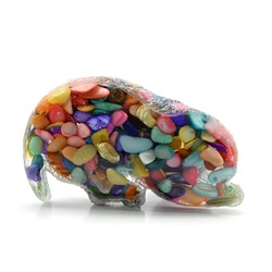 Фигурка из перламутра и смолы "Кошка" 87*50*50мм