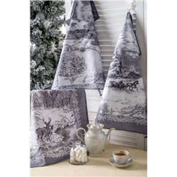 Полотенце 50*60 см. "Сочельник" рогожка хлопок 100%