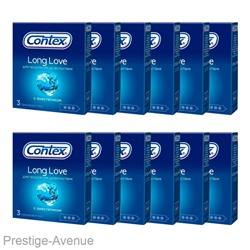 Презервативы Contex Long Love с анестетиком 3 шт. в упаковке