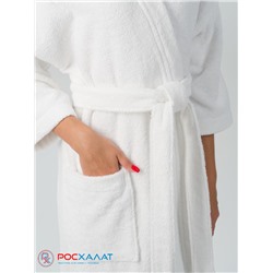 Махровый халат Кимоно унисекс 28/1 Белый МЗ-24 (1)