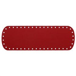 Кожа - Дно для сумки 10 х 30 см. Red hot