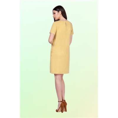 Vitol Fashion В-1023 желтый, Платье