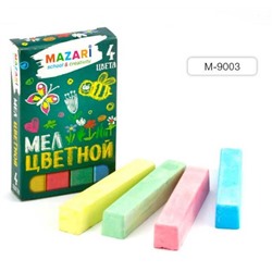 Мел цветной  4шт. Мazari к/к (вып. по 2шт.) М-9003