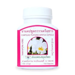 COMPOUND PUERARIA MIRIFICA Capsule, Thanyaporn (Квау Крыа Кхау ПУЭРАРИЯ МИРИФИКА, для женского здоровья), 100 капс.