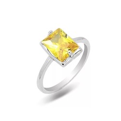 Кольцо из серебра куб.циркон., МЦВ018ж