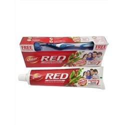 Dabur RED (Рэд зубная паста + ЗУБНАЯ ЩЕТКА, Дабур), арабская, 200 г.