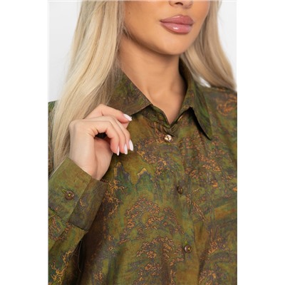 Блуза Тайна очарования (зеленая) Б14434-5М