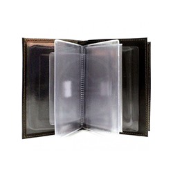 Обложка для авто+паспорт Premier-О-78 натуральная кожа коричн.темный  гладкий (88)  107611