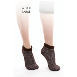 Следки меховые эластичные ШОКОЛАД