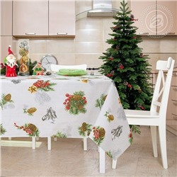 Скатерть "Серебряный звон" 150*220 см. рогожка хлопок 100%