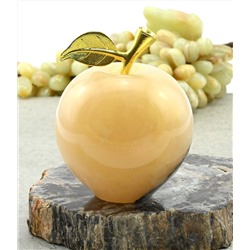 Яблоко из оникса жёлтого 75*75*90мм