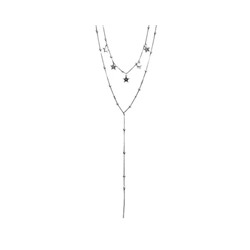 Колье из серебра без вставки, ТФК-46